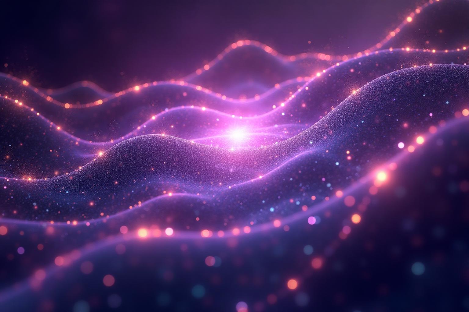 Vivid pulsed electromagnetic fields in radiant purples for PEMF therapy